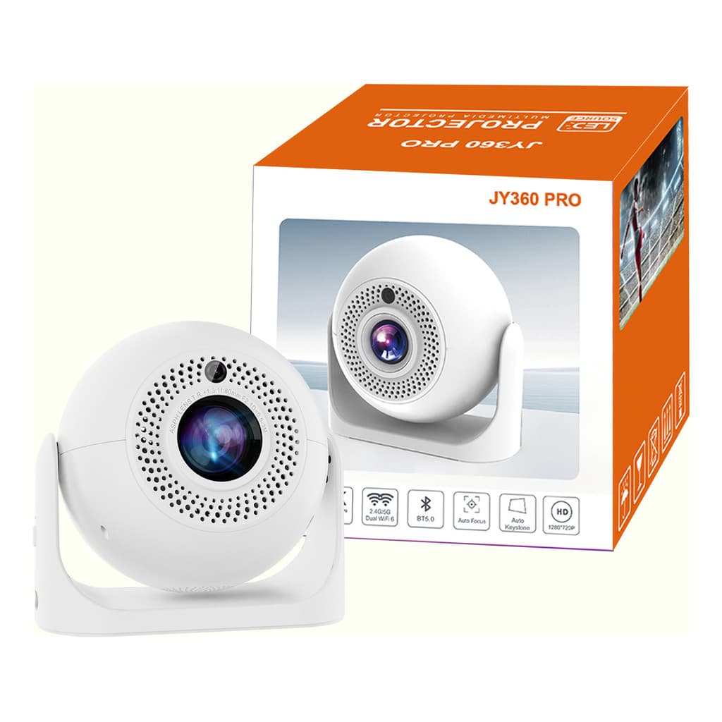 Projetor Inteligente Jy360 Pro Rotativo Android 13 Bluetooth