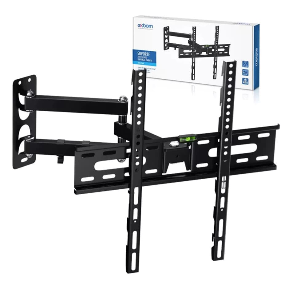 Suporte Articulado para TV 26 a 55 Polegadas Universal Exbom Duplo Parede VESA Original
