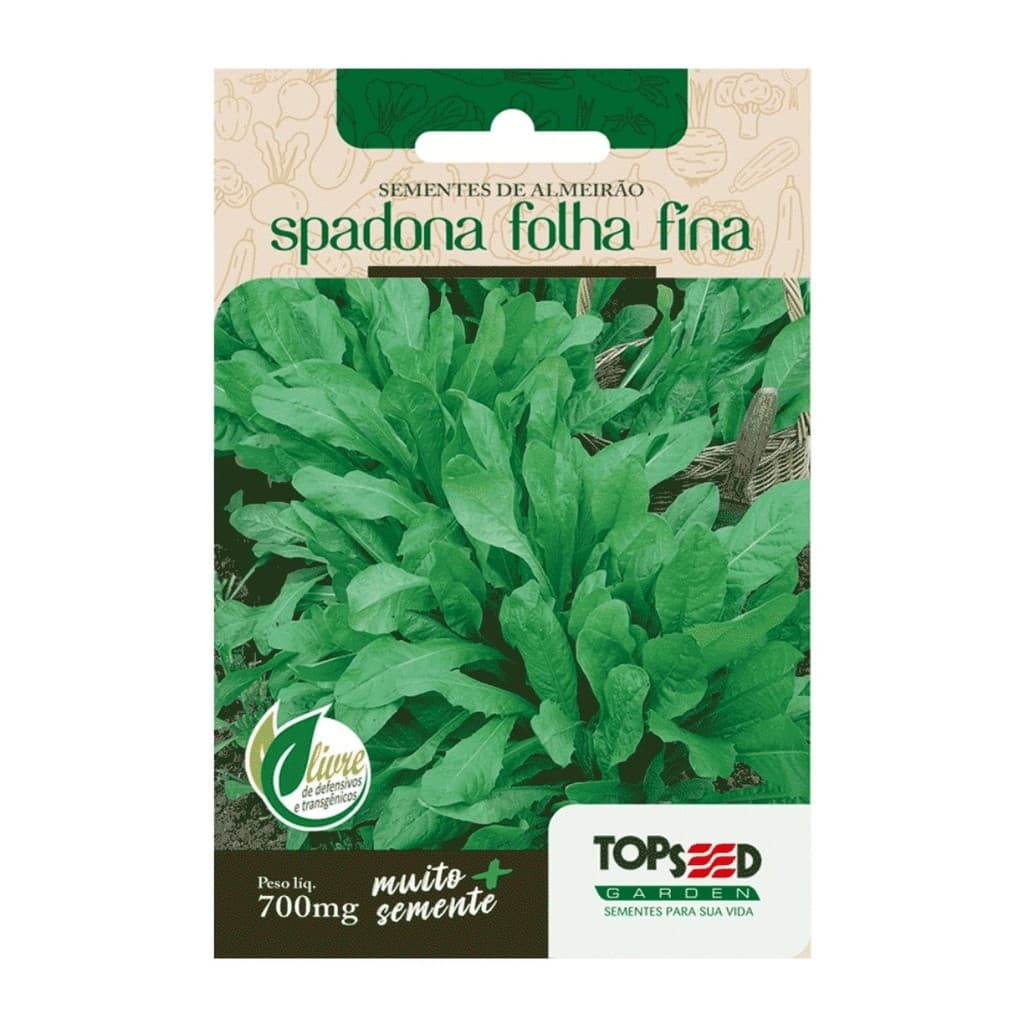 Sementes De Almeirão Spadona Folha Fina Tradicional 700mg