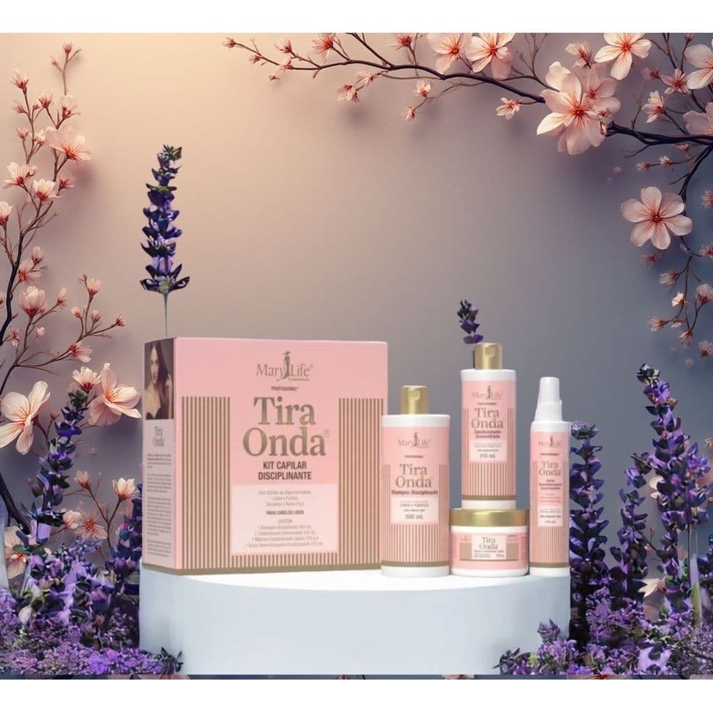 Kit Capilar Disciplinante TIRA ONDA 4 Itens MARY LIFE