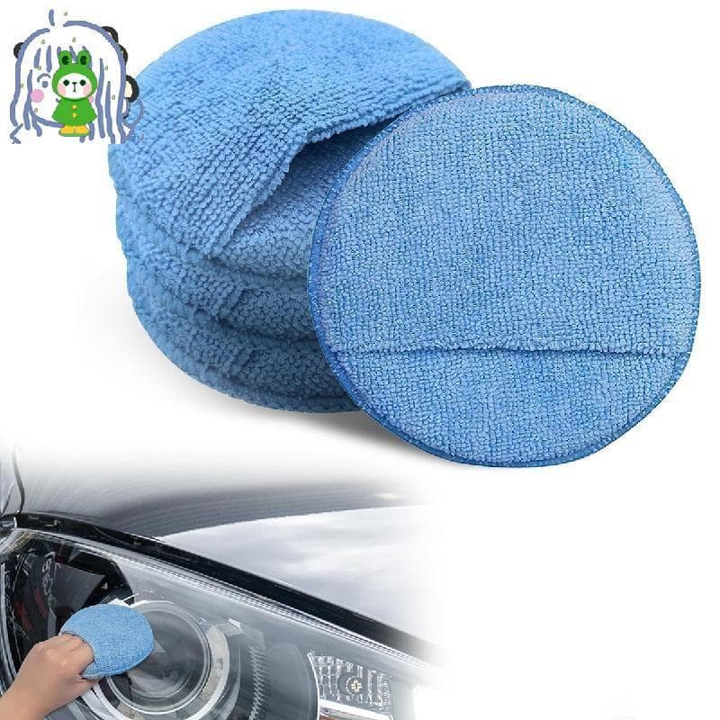 Almofadas Aplicadoras De Detalhamento De Carro , Esponjas De Polimento Para Cuidados Com O Microfibra Macia , Bolso Redo