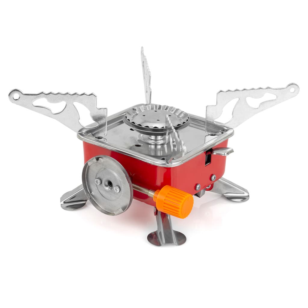 Fogareiro Aço Inox  Compacto emFG-347 2900W para Trilha e Pesca