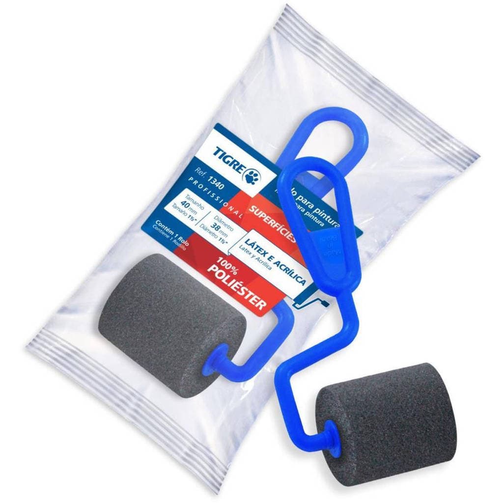 Rolo de Espuma para Pintura Escolar - Poliester 4 Cm | Pinceis Tigre