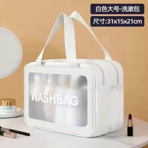 Necessaire Organizadora Compacta Bolsa Mão Alça Ajustável Prática Sortida Multifuncional