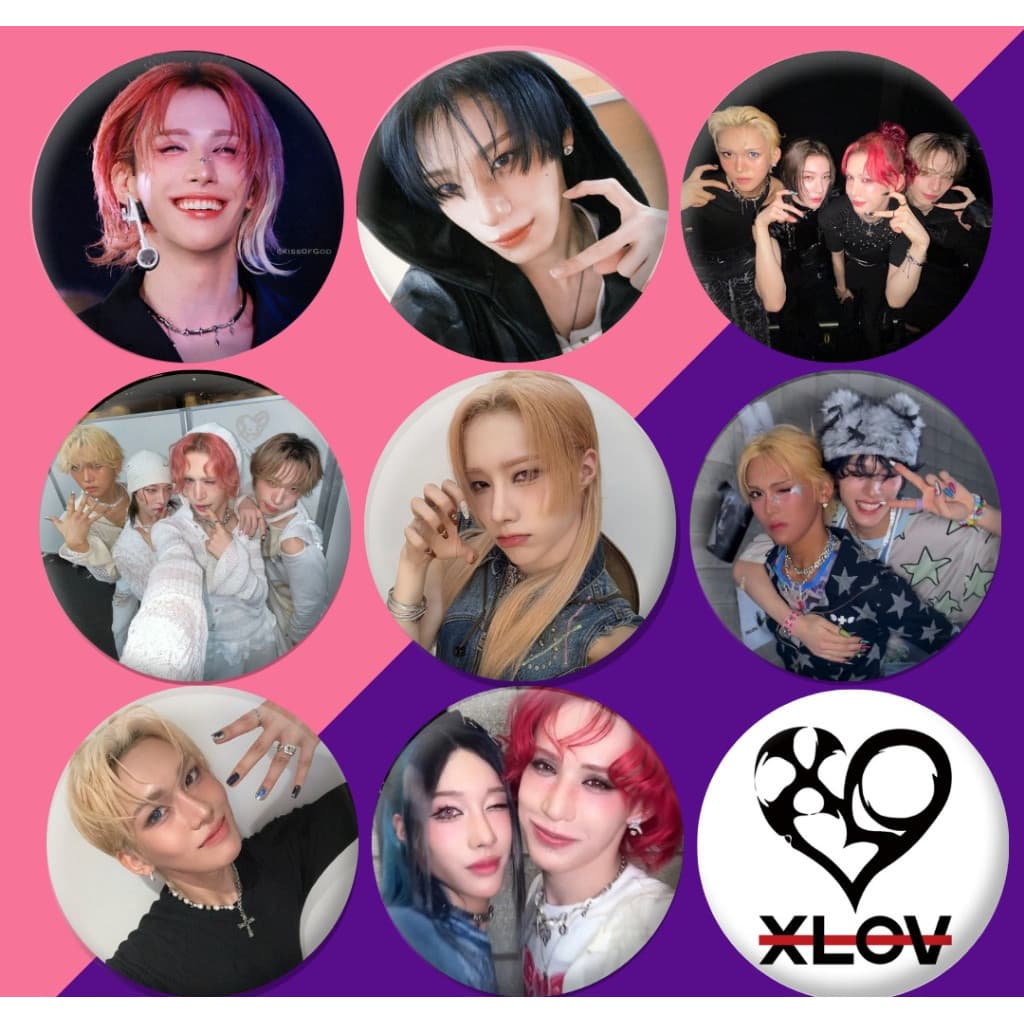 🔥 XLOV – Bottons 4,5 cm | KPOP IDOL COREANO 🔥