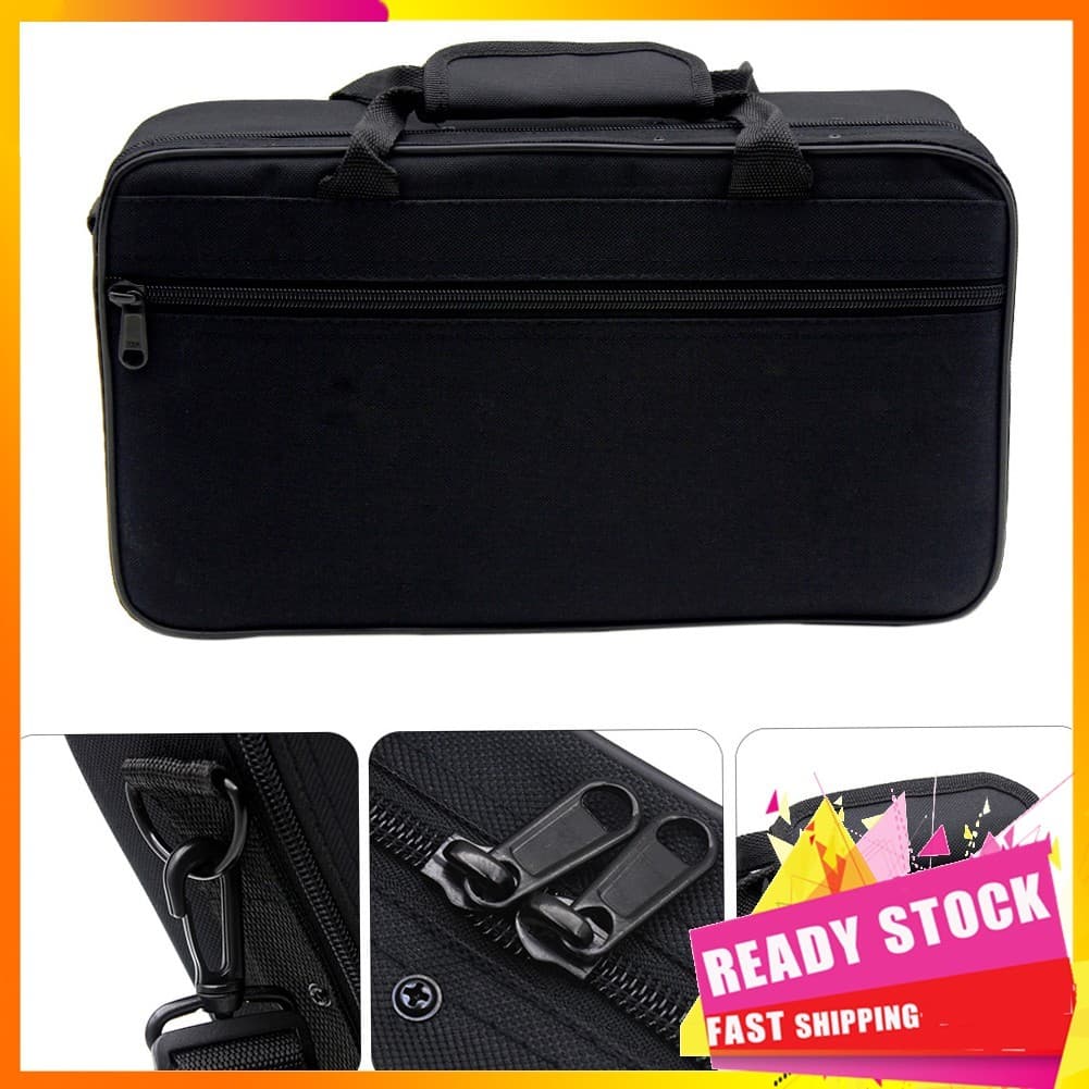 Gfgfgfgg Yosoo Clarinete Case Gig Bag Mochila Água 600D Espuma Acolchoada Alça de Ombro Única Ajustável Preto