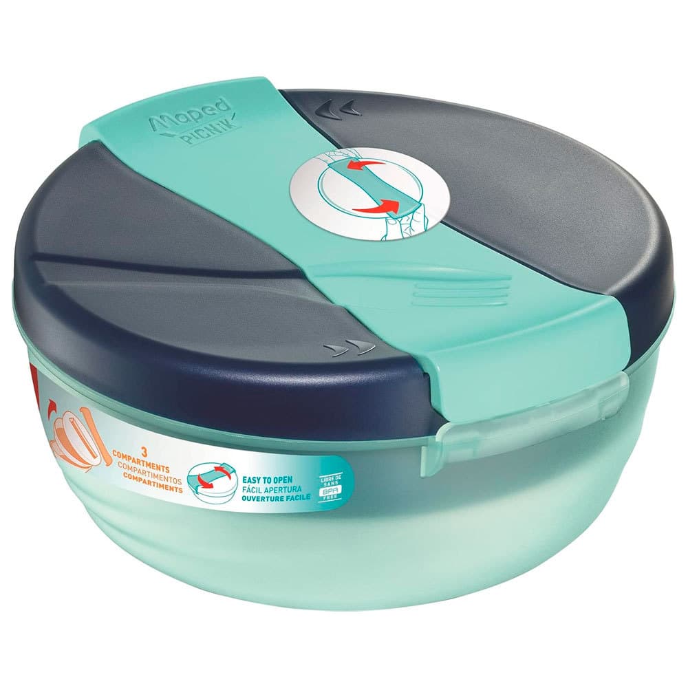 Pote de plástico duplo Picnik Origins Azul 1,4L 872604 Maped