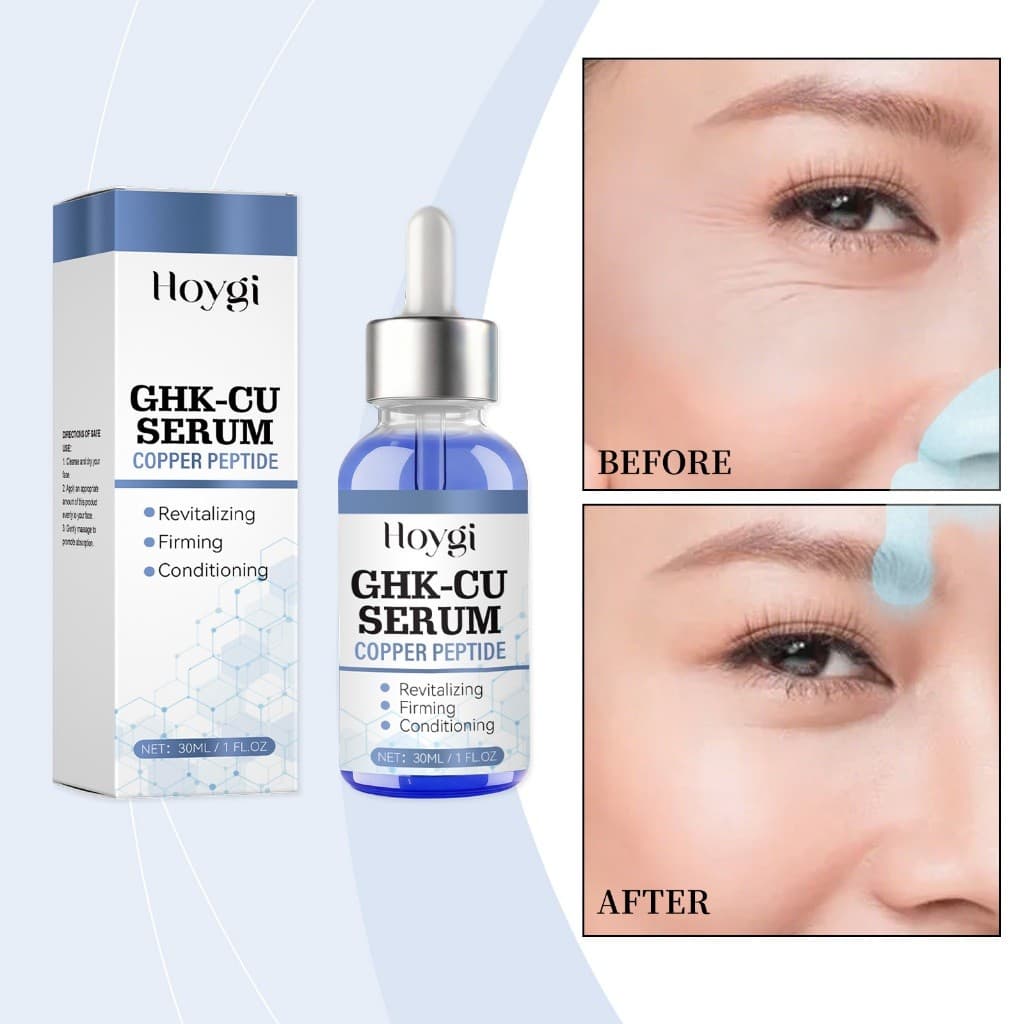Hoygi Cobre Peptídeo Soro Elástico Macio Delicado Pele Hidratante Refrescante Fácil Absorver Cuidados Diários Com Um