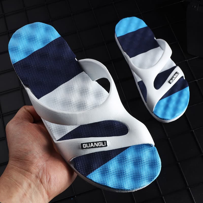 Chinelos masculinos verão exterior usar chinelos da moda masculino verão casal Flip-Flops antiderrapante wear @