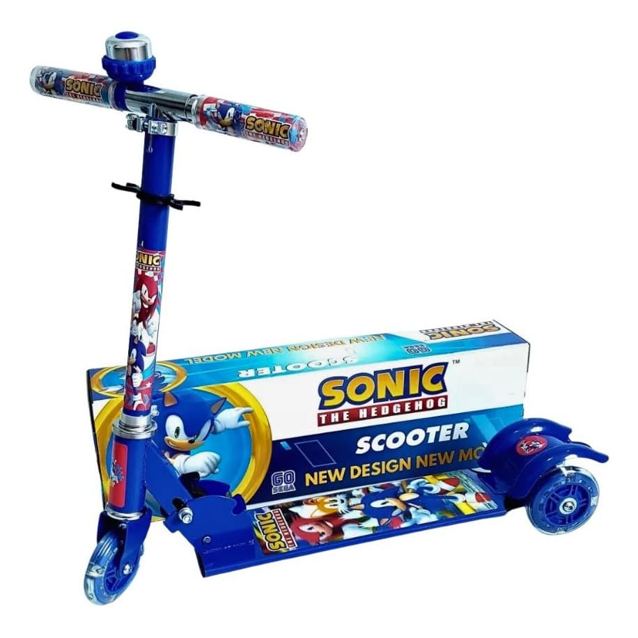 Patinete Infantil Sonic 3 Rodas Fácil de manusear