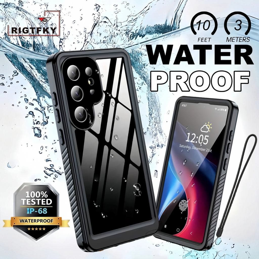 Capa De Telefone À Prova D'água IP68 Para Samsung S26 Ultra S25 Plus S24 S23 FE S22 S21 S20 Mergulho De Poeira , Neve ,