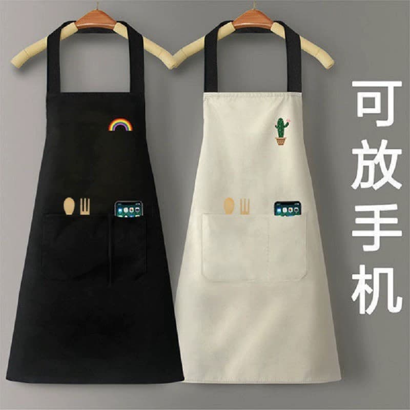 Avental de cozinha doméstico 2026 novo estilo à prova de óleo à prova dwaterproof água cintura cozinhar lavar louça dedi