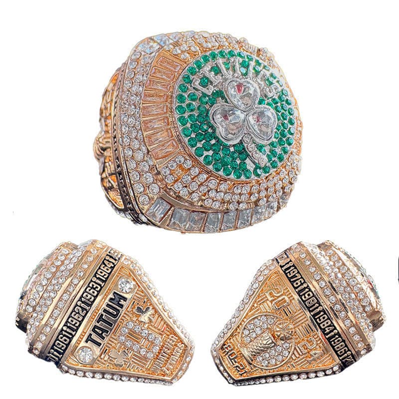 Anel de Campeão da NBA dos Celtics de Alta Qualidade 2024, Anel de Joalheria Vintage Masculino