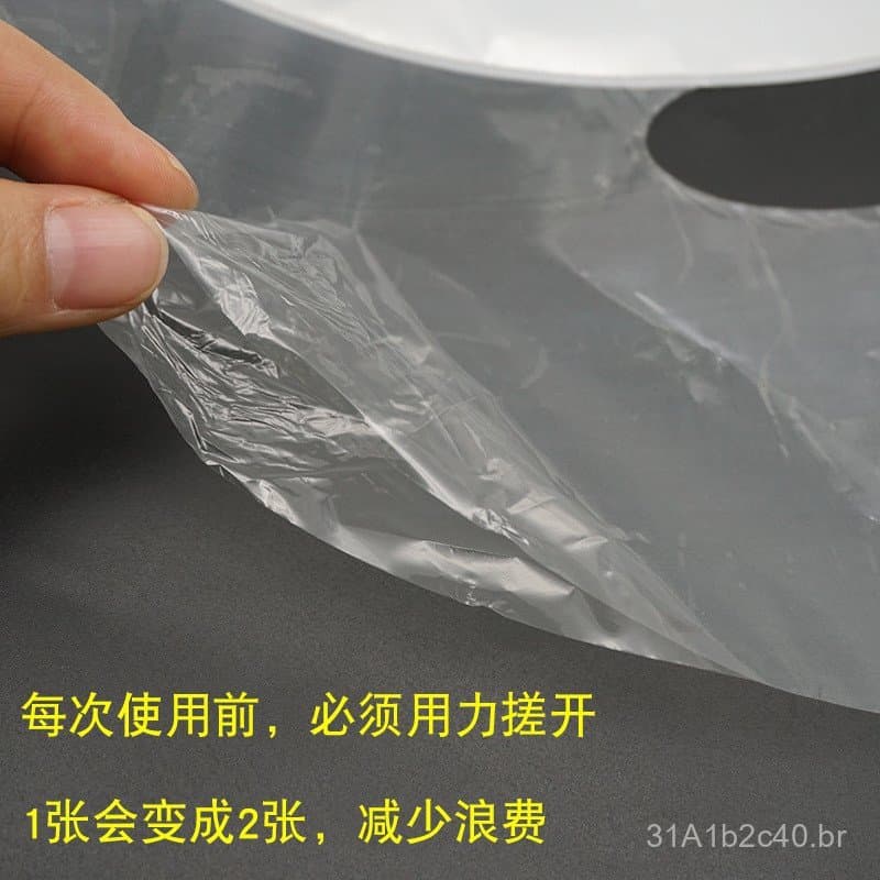 Adesivos descartáveis de plástico para máscaras faciais, utilizados em salões de beleza, para cobrir com filme plástico