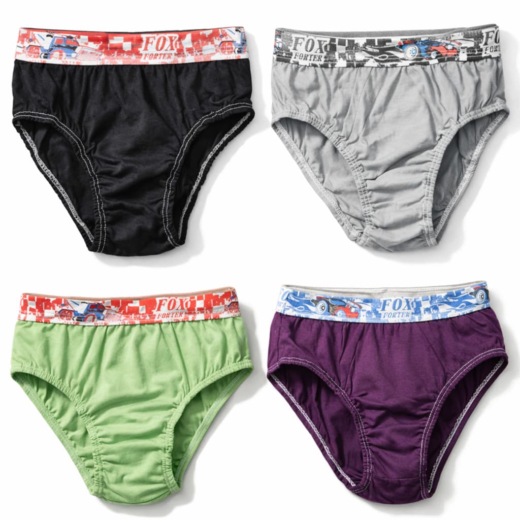 Kit de Cuecas Infantil Menino 100% Algodão 1 a 14 anos Juvenil