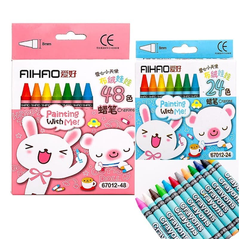 Hobby Crayon Óleo Pastel Jardim de Infância Graffiti Pincel de Pintura Lavável 12 Cores 18 Cores 24 Cores 36 Cores 48 Co