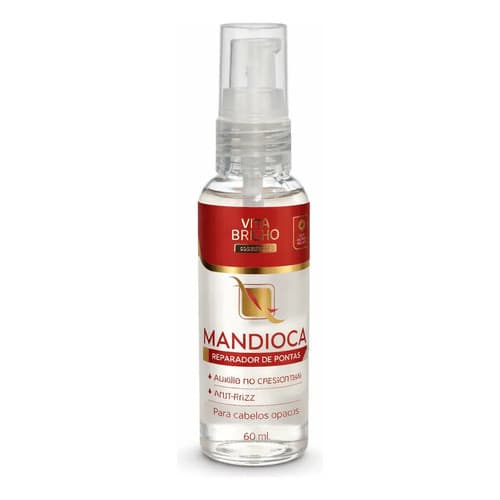 Óleo Capilar Mandioca Reparador De Pontas Sérum Profissional Ultra Concentrado 60ml