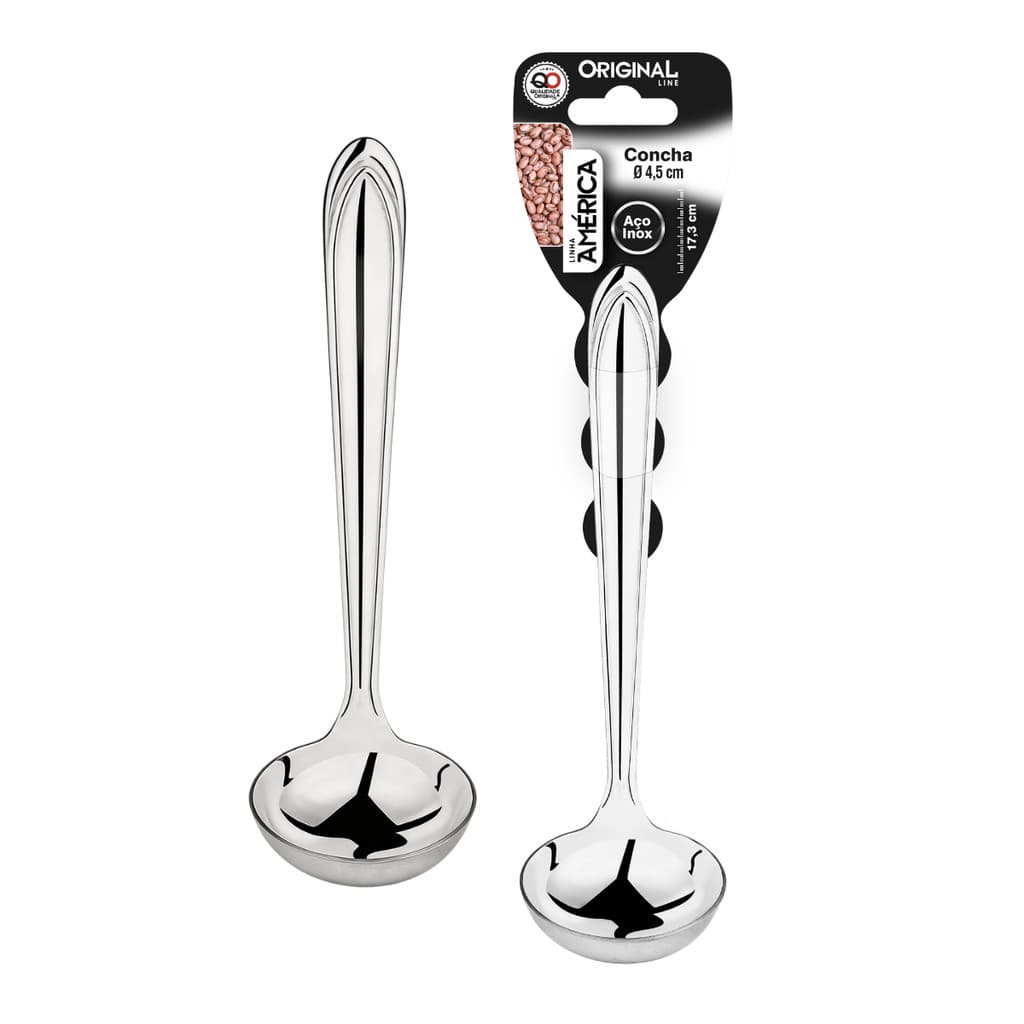 Mini Concha Aço Inox 25ml Caldos, Sopas E Molhos