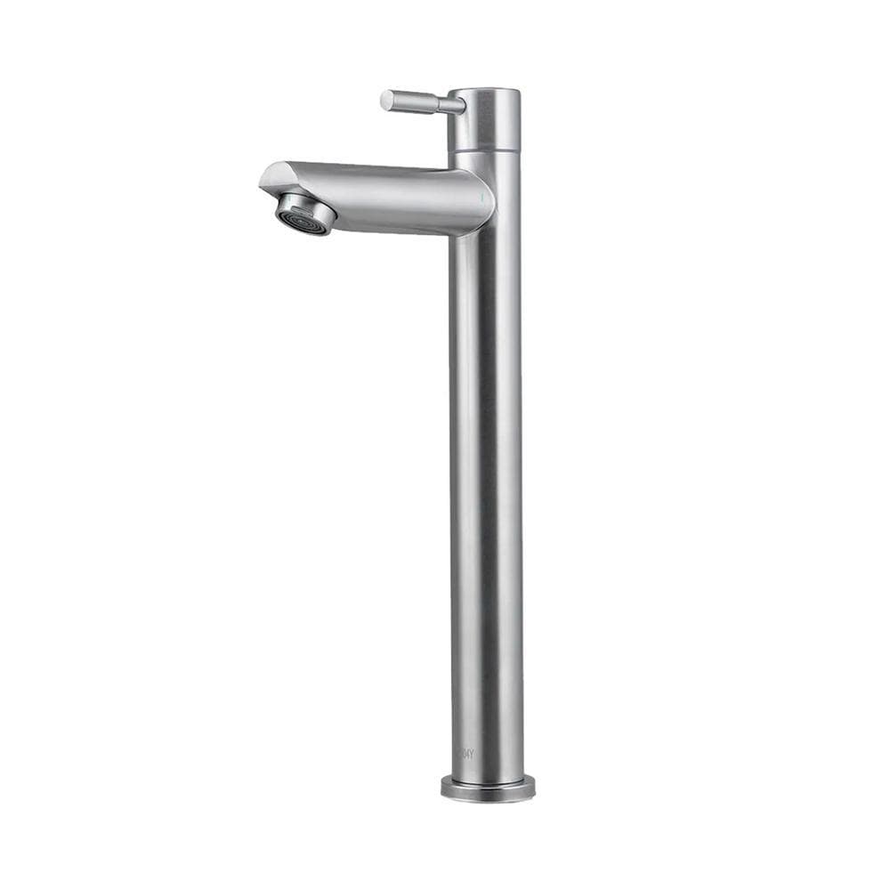 Torneira Para Banheiro Em Aço Inox Escovado Alta Amazonas Pingoo - Prata