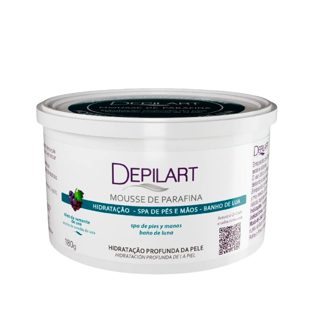 180g - Mousse Parafina Semente Uva Depilart
