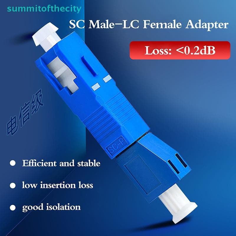 Adaptador Conversor Híbrido de Fibra Óptica Monomodo Nobifly SC Masculino de Alta Qualidade para LC Feminino U0NI