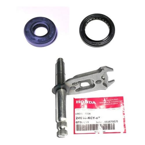 Kit Eixo Seletor Cambio E Retentores Nx 400 Falcon Original Honda