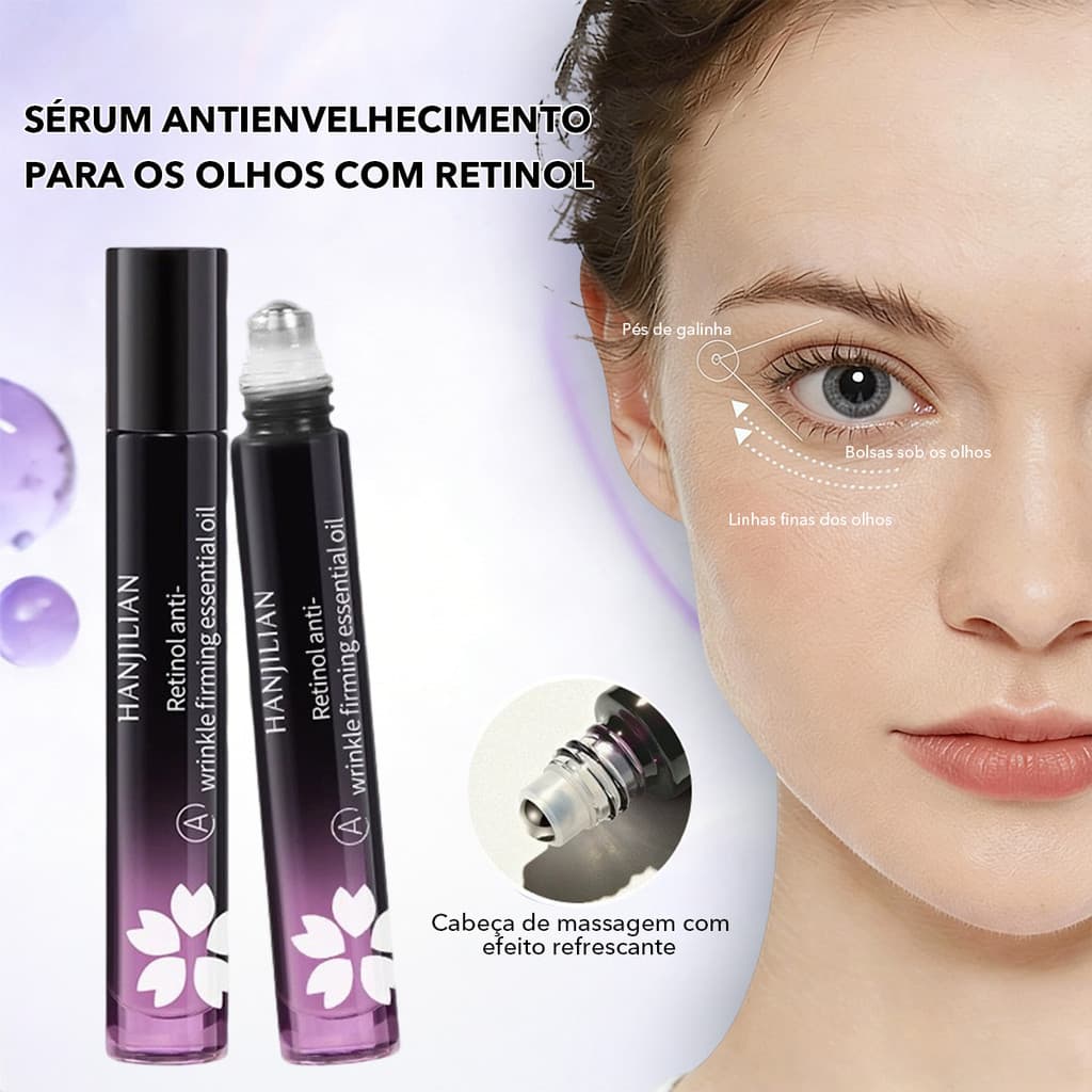 Óleo Essencial Revitalizante para Área dos Olhos com Vitamina A Hidratante e Anti-Idade