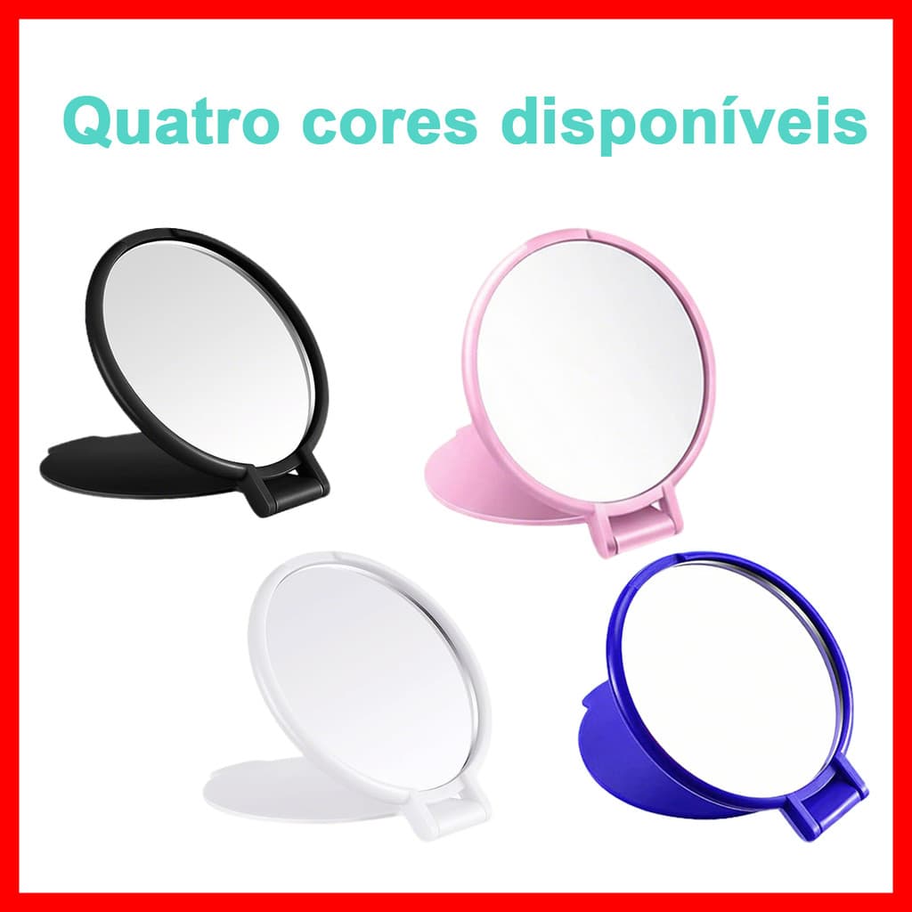 10 peças redondo Flip pequeno espelho de maquiagem portátil espelho de maquiagem portátil Mini espelho pequeno portátil
