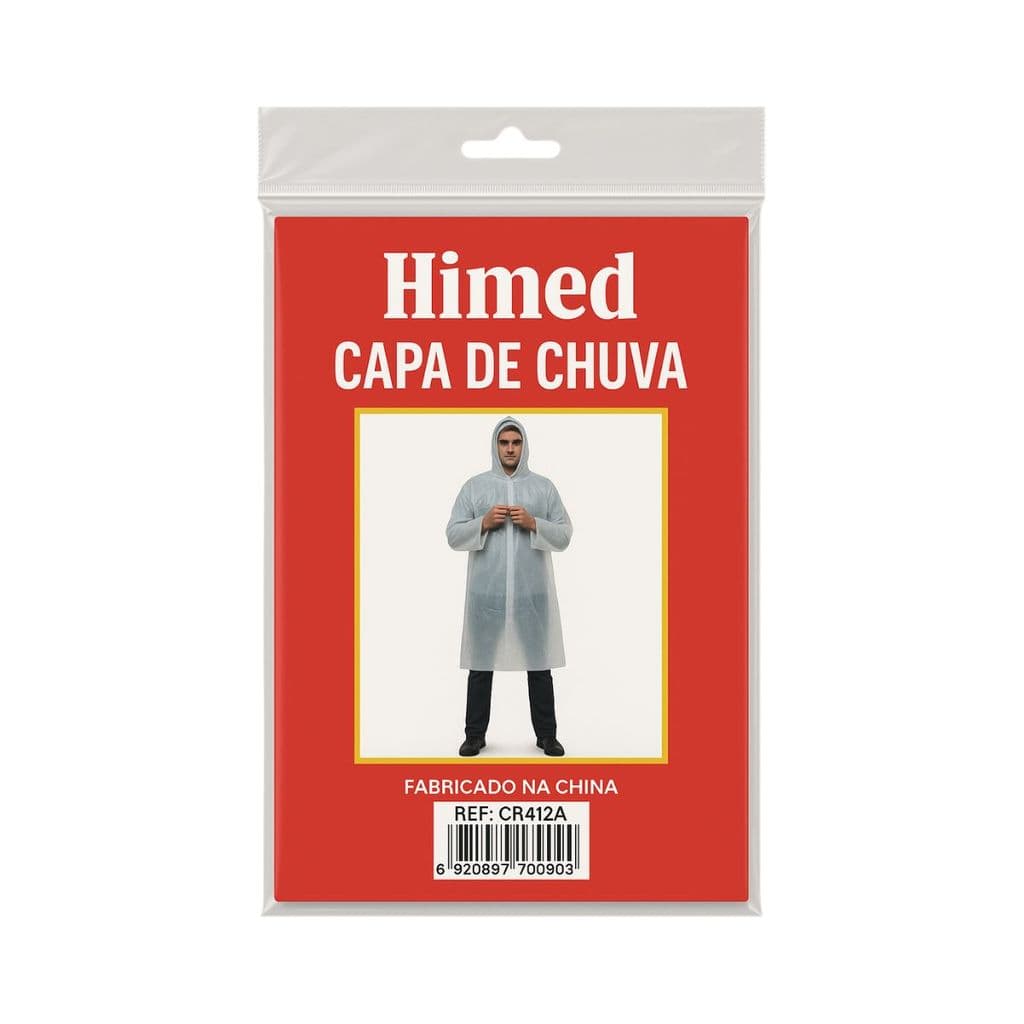 Capa De Chuva Adulto Branca