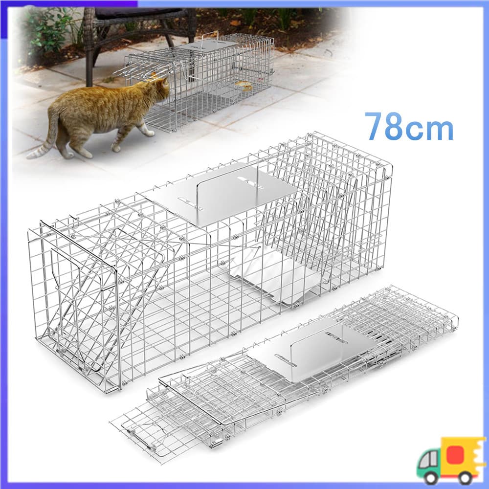 Gaiola grande para armadilha de animais vivos de 78 cm, sem necessidade de instalação, captura humana e esquilo de liber