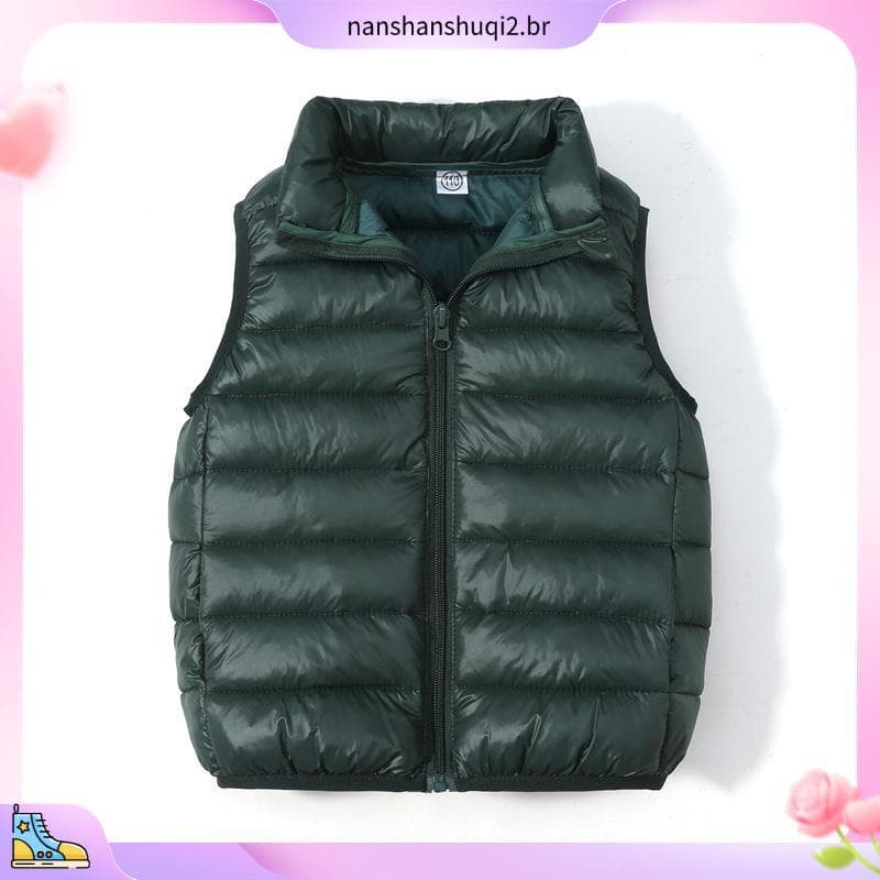 Colete De Inverno Para Meninos Casaco Colarinho Casual Moda Coréia Coletes Meninas
