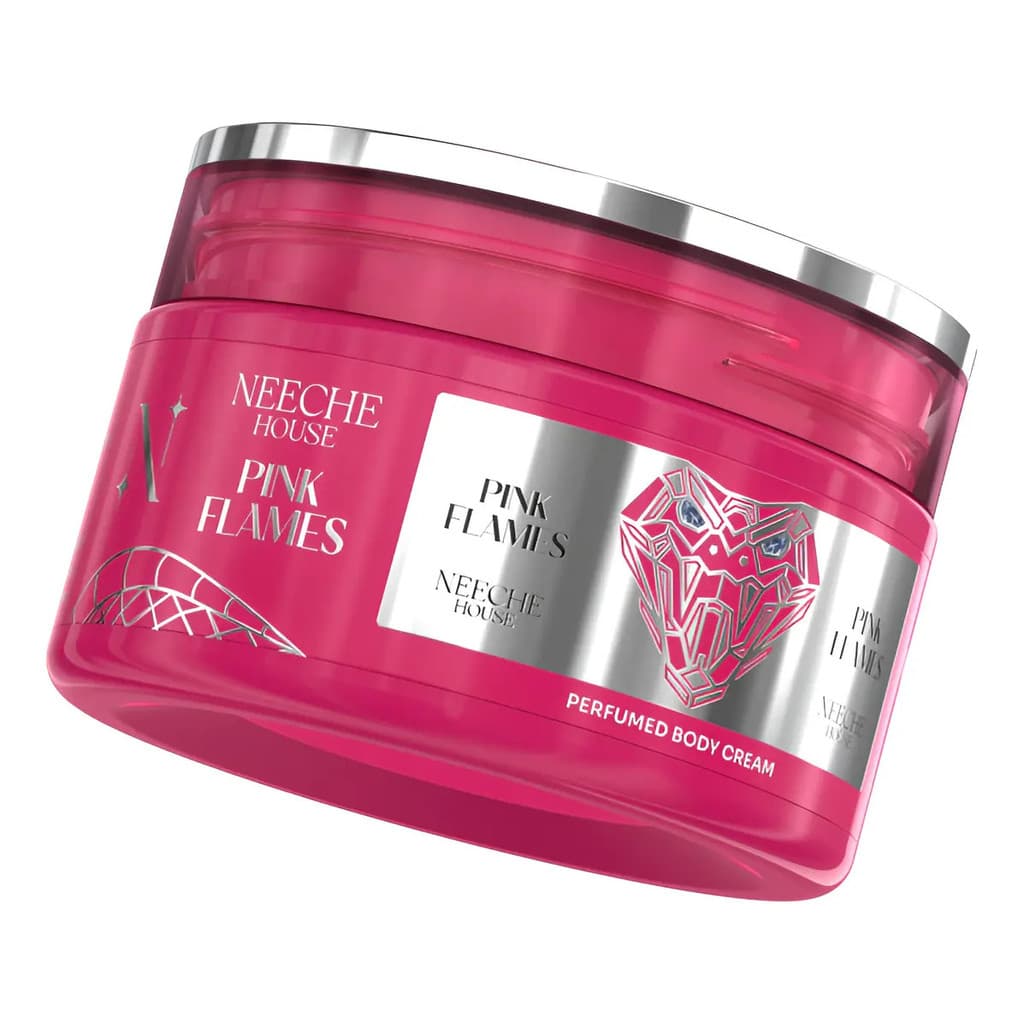 Creme Hidratante Coporal Pink Flames 200ml Neeche House Morango Almíscar Sândalo