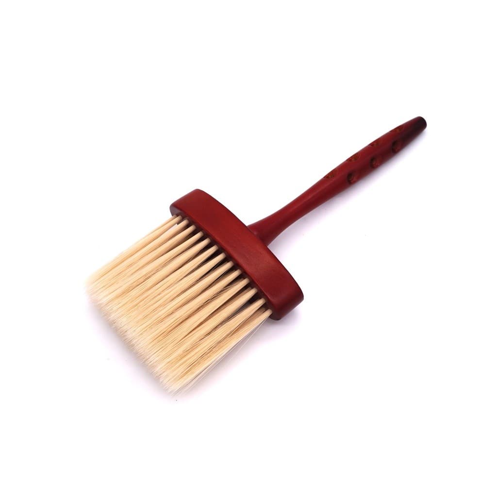 Espanador Madeira Profissional de Cabo longo Para Barbearia Remover Pelos Barbeiro