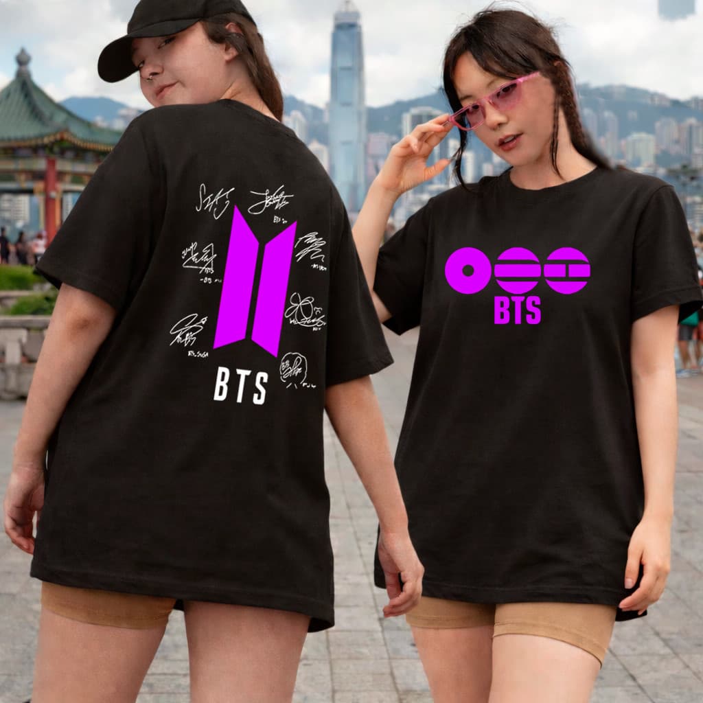 Camiseta básica Feminina Masculina Infantil Bts Tour Kpop 2026 BR Show Lançamento envio rapido