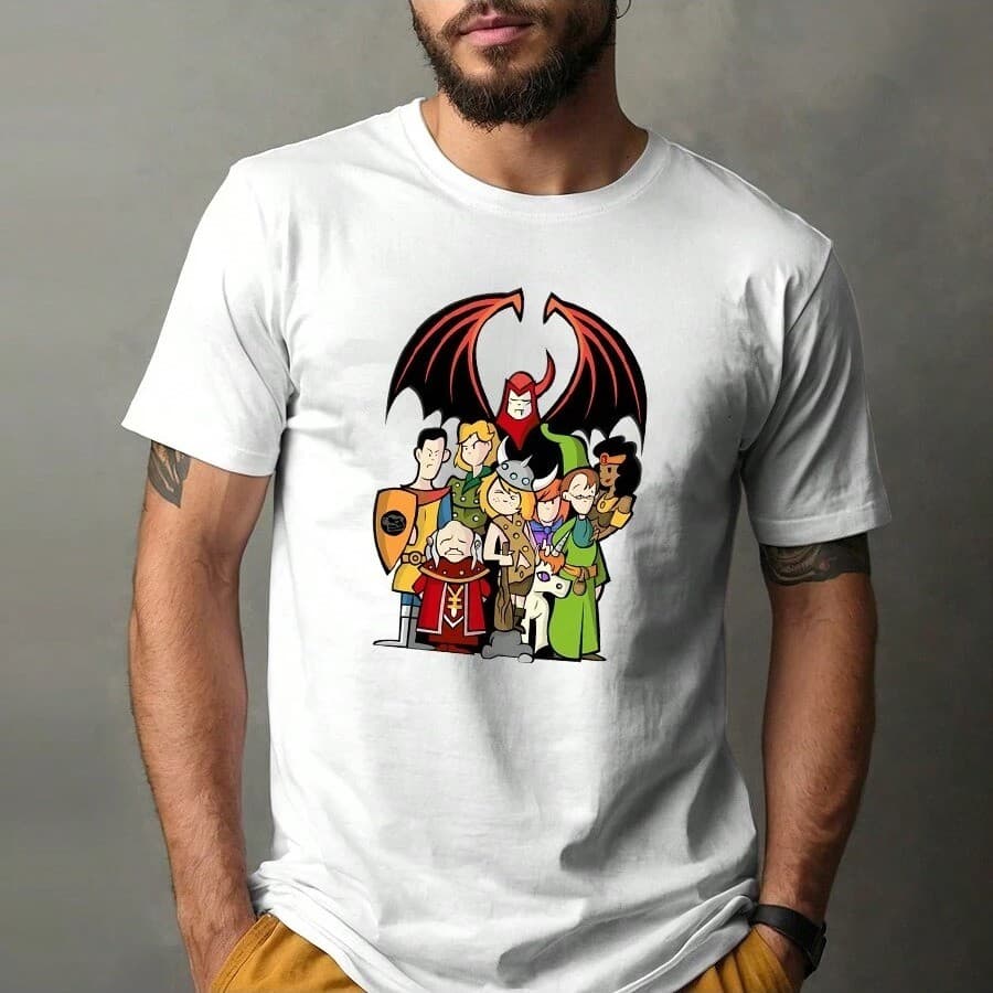 Camiseta Caverna do Dragão - 100% Algodão