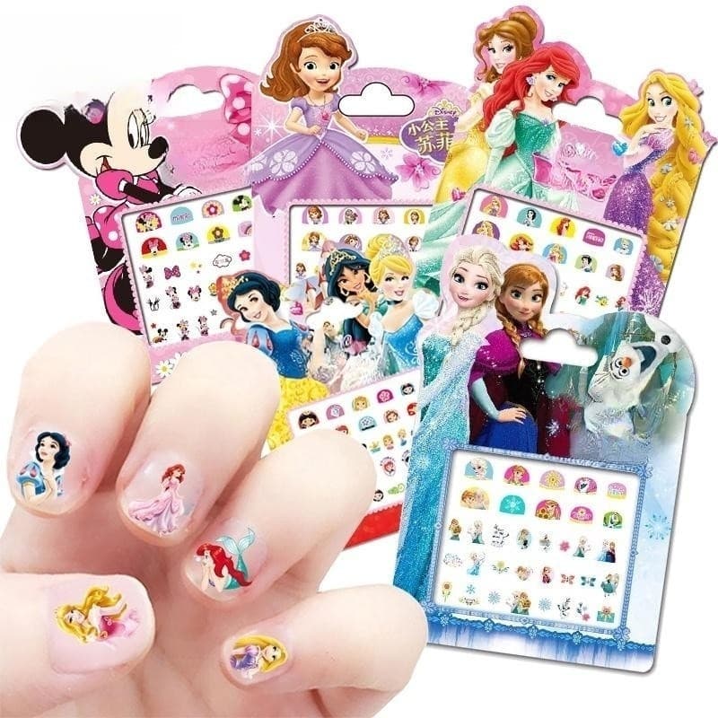 Adesivos Decorativos para Unhas Infantil 170 unidades, Kit de Decoração de Unhas, Ótimo Presente para Meninas