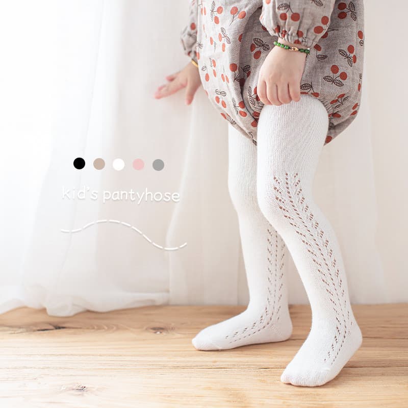 Primavera verão novo estilo bebê espanhol círculo Shift oco malha meia-calça penteado algodão bebê Leggings princesa mei