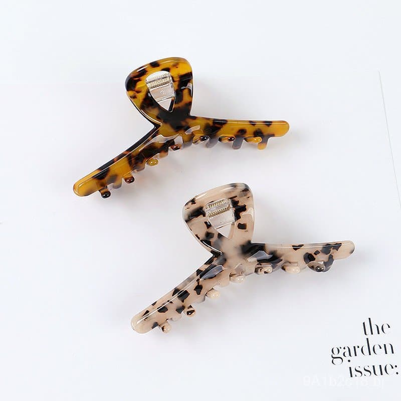 Acessórios Xinyao: Presilha de cabelo em acetato estilo coreano com design de cruz vazada para penteados coados, presilh