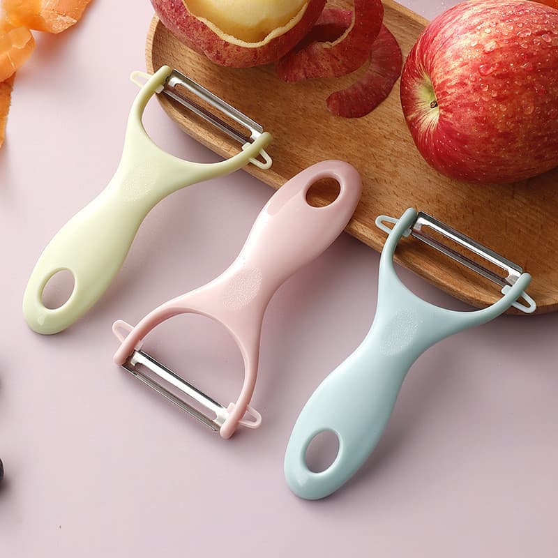 Faca de descascar de aço inoxidável, plaina de frutas à moda antiga, faca multifuncional para descascar batata, descasca