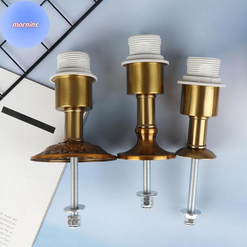 MORNIN Suporte Da Lâmpada De Mesa Base Fixa E27 Parafuso Boca Metal Ferro DIY Acessórios Iluminação Componentes Abajur B