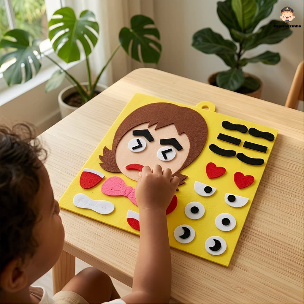 kindergarten Placa De Feltro Não Tecida/Recheteres/Alternativos/Expressão facial