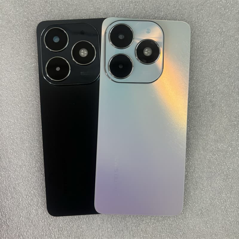 Para Tecno Spark 20 KJ5 Bateria Capa Traseira Porta Painel Habitação Caso Peças De Reparo Com Lente Da Câmera