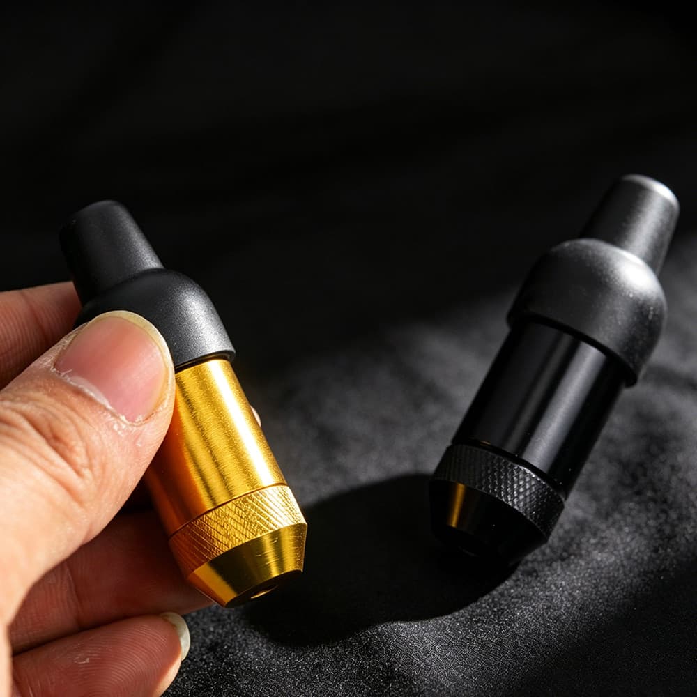 Mini Tubo De Metal Portátil Estilo Dourado/Preto Acessório De Cozinha Removível