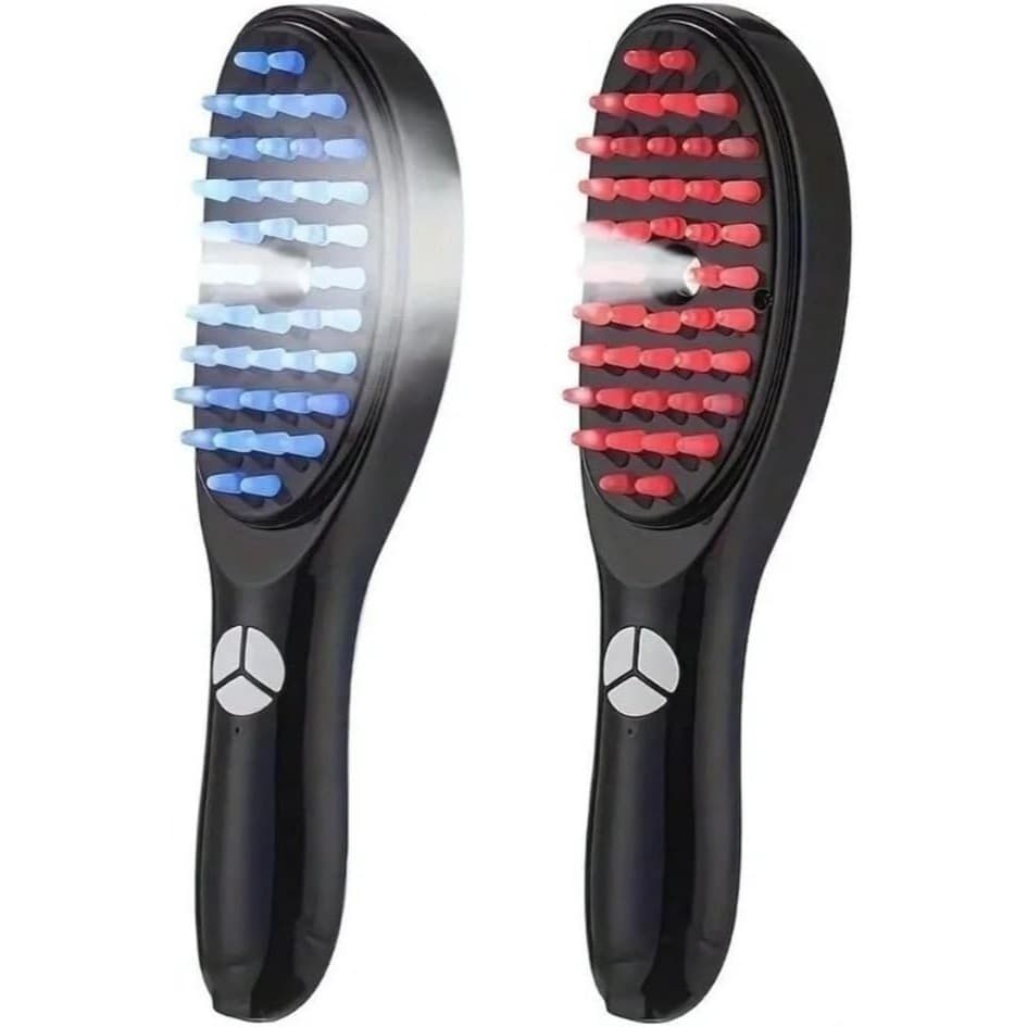 Escova Massageadora com Laser 4 em 1 – Tratamento Capilar e Antiqueda