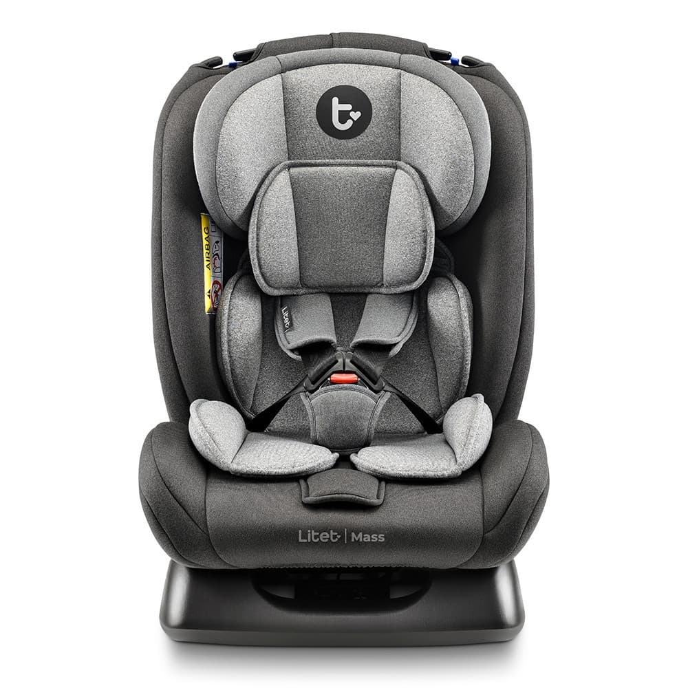 Cadeirinha infantil para carro Litet Mass 0-36kg Preta e Cinza - BB458OUT [Reembalado]
