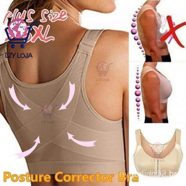 Sutiã Feminino para Correção de Postura e Prevenção de Corcunda, Suporte para Costas e Levantamento, Sustentação Anticho