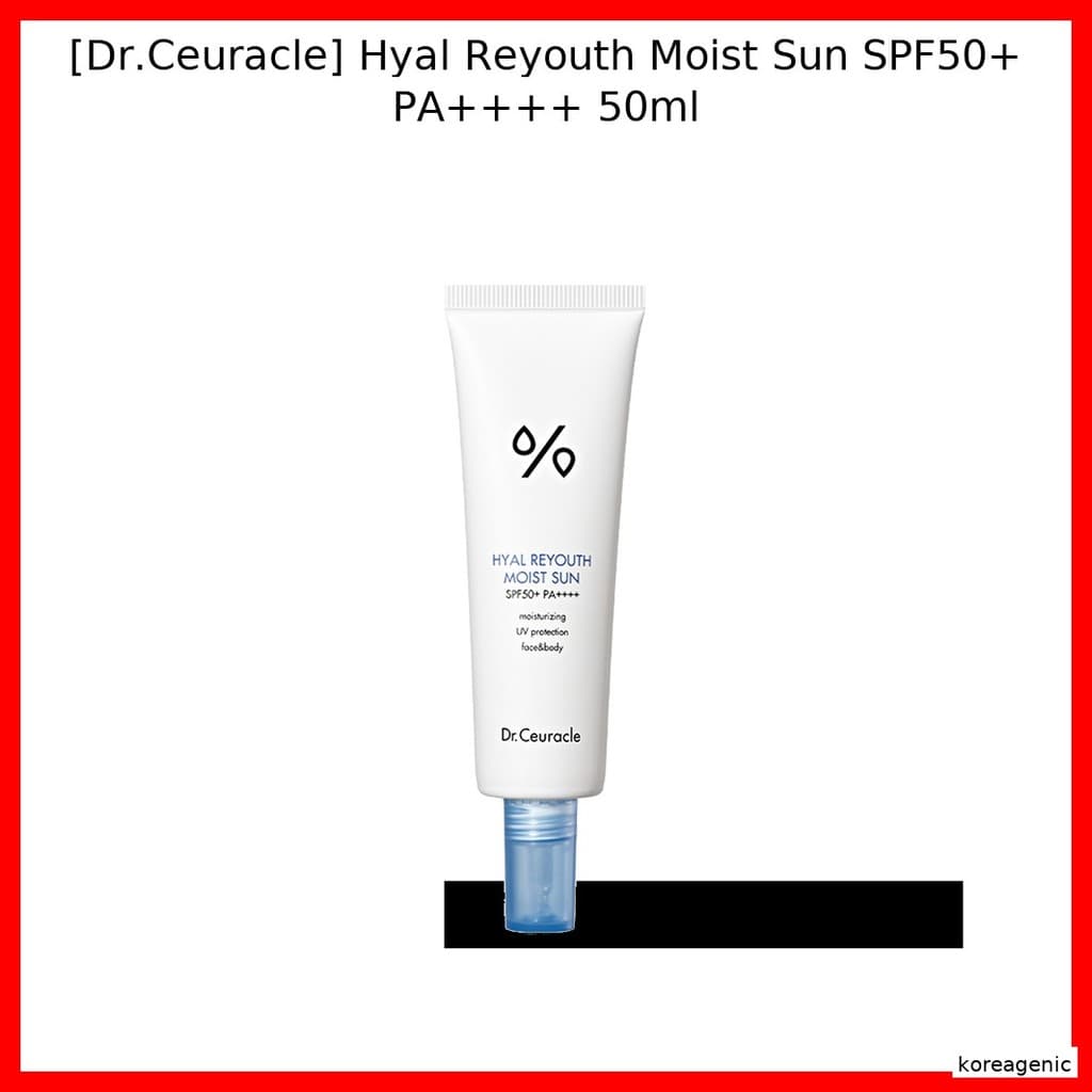 [Dr.Ceuracle] Hyal Reyouth Moist Sun Fps50 + PA + 50ml/Hidratante , Rejuvenescedor