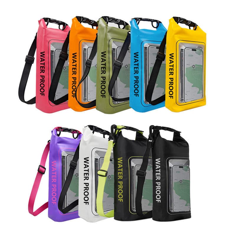 2L Sacos Secos Com Tela Sensível Ao Toque À Prova D'água Para Trekking Drifting Rafting Surfing Caiaque Esportivos Ar Li