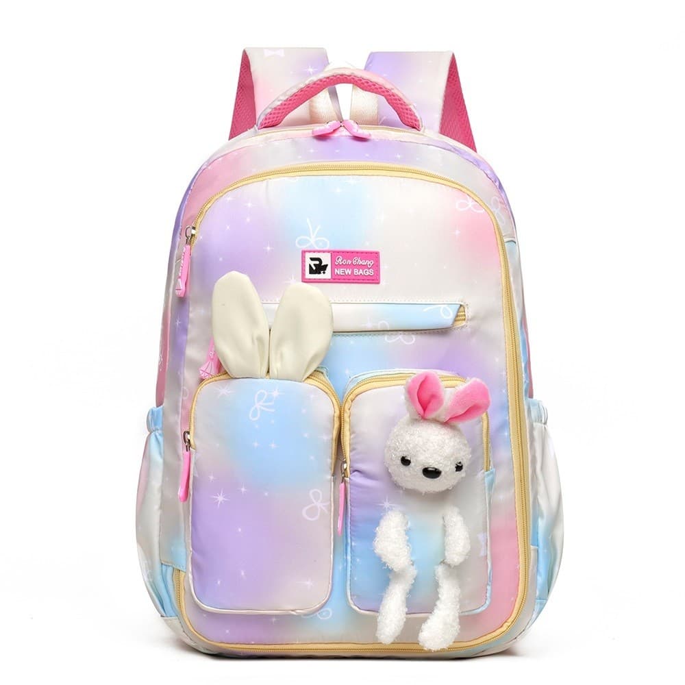 Mochila Infantil Colorida Tie Dye Bolsa Meninas Escolar Moda