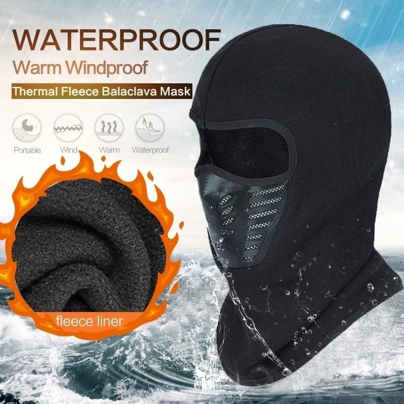Máscara de Rosto Esportiva Impermeável Unissex /Balaclava Quente para Inverno / Moto / Escalada / Ar Livre